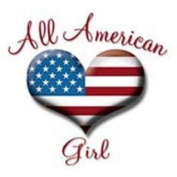 All American Girl Patriotic American Pride T Shirt  