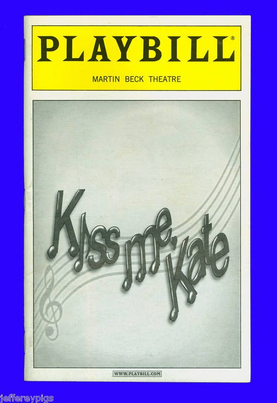 Playbill + Kiss Me, Kate + Carolee Carmello  