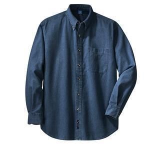 COLORS LONG SLEEVE DENIM SHIRT S XL 2XL 4XL 5XL 6XL  