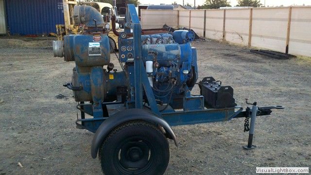 Gorman Rupp towable water pump 6in trash irrigation booster transfer 