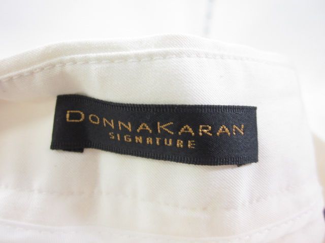 DONNA KARAN SIGNATURE White Cotton Pants Slacks Sz 2  