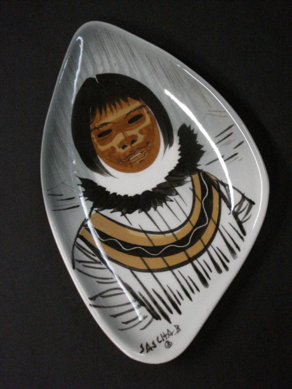 Signed SASCHA BRASTOFF Eskimo DISH MINTY  