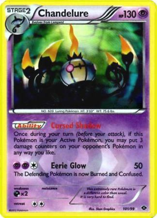 SHINY CHANDELURE (Shining) (Next Destinies #101/99) Rare/Holo Foil 