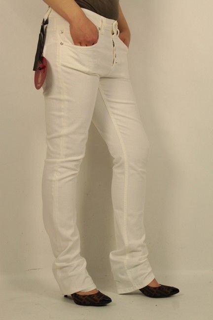 DONDUP JEANS DONNA BIANCO P370S016PPT SURYA PANTS 27 41  