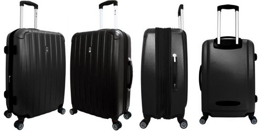 Heys TC VECTOR 4WD Expandable Luggage Set BLACK 806126013593  