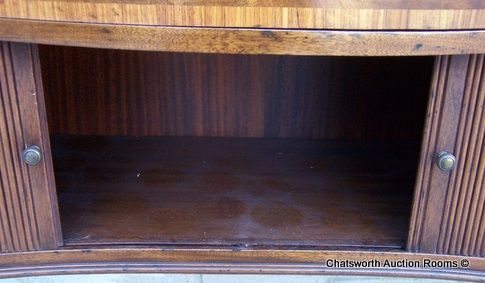 1930s Banded Mahogany Sheraton Dining Room Sideboard  