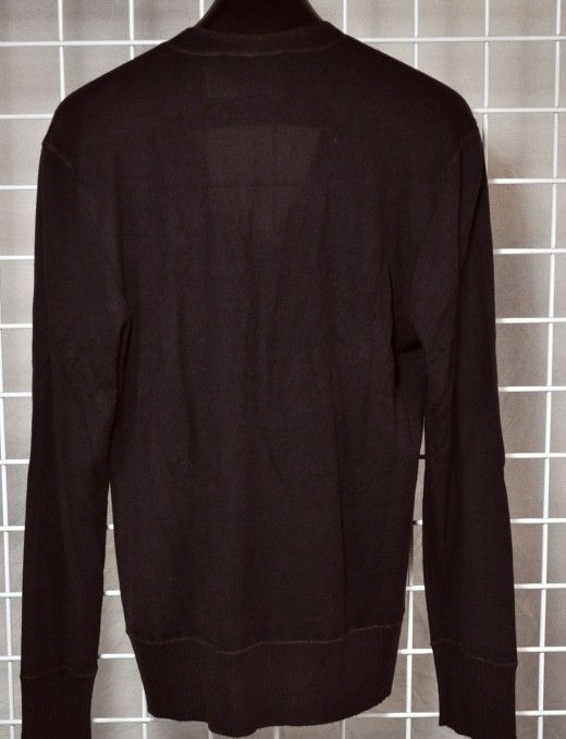 JOHN VARVATOS Pure Cashmere V Neck Sweater Mens XL EUC $550  