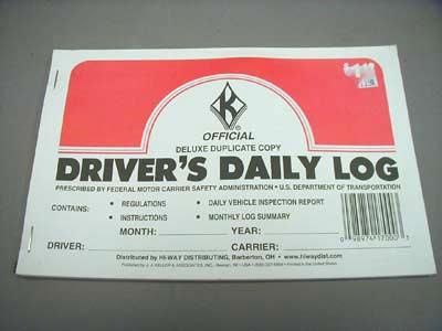 KELLER DRIVERS DAILY LOG 31 DUPLICATE SETS DOT FMCSA  