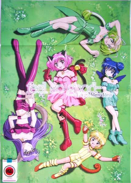 PROMO POSTER GALAXY ANGEL TOKYO MEW MEW Ichigo Pudding  