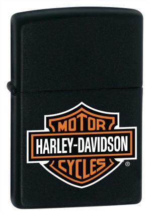 BLACK MATTE_HARLEY DAVIDSON ZIPPO LIGHTER #218HD.H252  