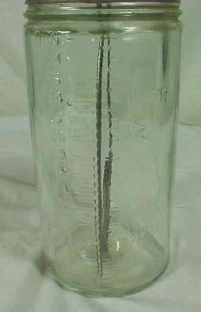 VERY RARE BORDENS GLASS BUTTER CHURN 1915  