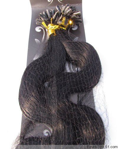 22 Human Hair Extensions U Tip 100g Body Wavy Black#1  