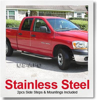 02 08 Ram 1500/03 08 2500/3500 Quad Cab S/S Nerf Bars  