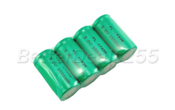 4X 3.0V CR123A CR123 17335 Rechargeable Battery 1000mAh  