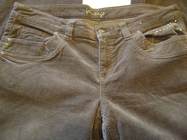 EVANS Vintage BROWN Light Cords Plus size 20 Euro 48  