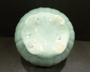 Zanesville Stoneware Turquoise Jardiniere   MINT  