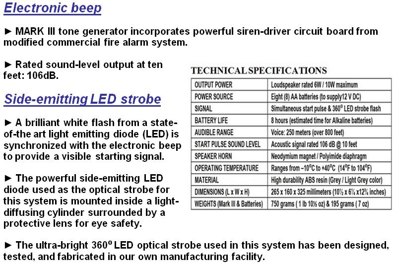 Start 1000 MARK III Electronic Swim Meet Starter System  