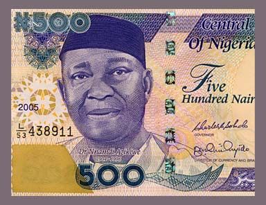 500 NAIRA Banknote NIGERIA 2005   Nnamdi AZIKIWE   UNC  