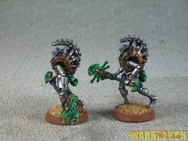 WDS painted Necrons Triarch Praetorians are brutal close quarters 