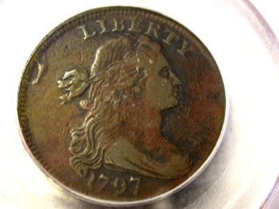 1797 PCGS GENUINE REV OF 1797, STEMS DRAPED BUST LARGE CENT ID#OO14 