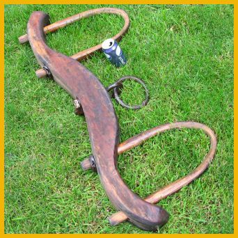 antique trap vintage ox cattle yoke hand forged wrought iron free date 