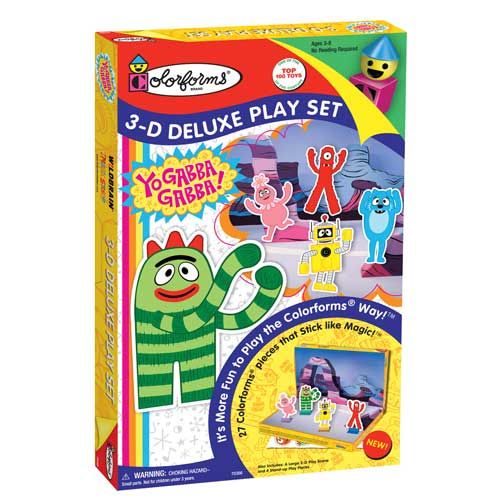 Yo Gabba Gabba Colorforms 3D Deluxe Playset 70366  