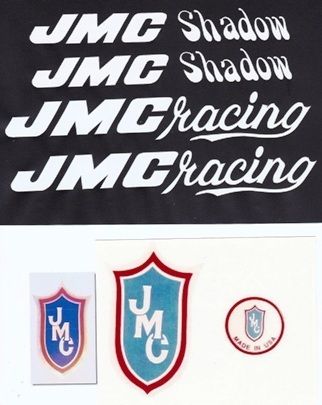   ® Racing Shadow Vinyl Rub on BMX Decal Set 1981 1985 
