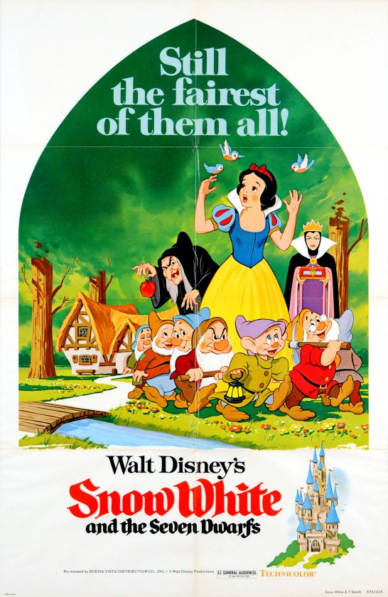 Snow White and the Seven Dwarfs Orig Movie Poster 1975  