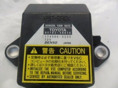 YAW RATE SENSOR TOYOTA SOLARA V 6 05 06 07  