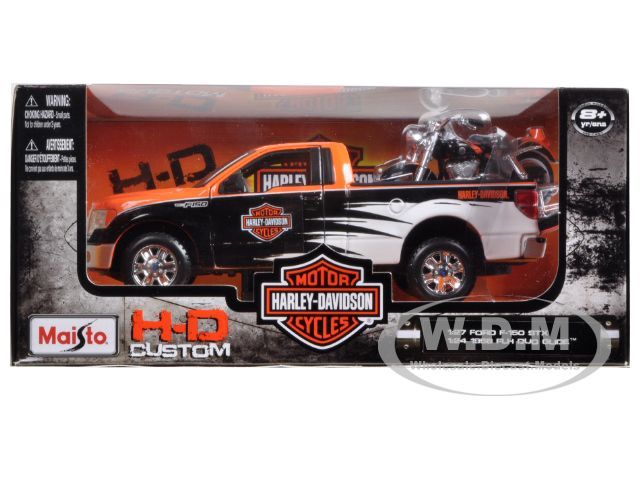   new diecast model car of 2010 ford f 150 stx harley davidson 1 27 and