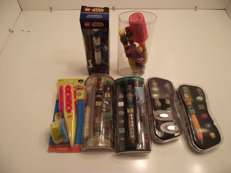 LOT 9 Lego Writing System Pens Star Wars Yahtzee Pen  