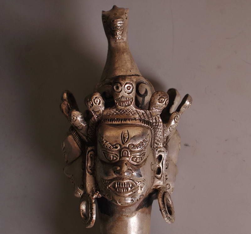 Face Hayagriva, Dorje Dragon head Dagger Phurba Tibet  