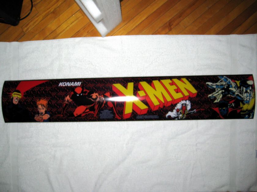 Men XMen 6 Player Jamma Arcade Marquee / Header  