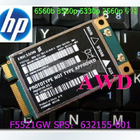   F5521GW/HP 6560b 8560P 8560W 5330M HSPA+ 21Mbps SPS 632155 001 Card