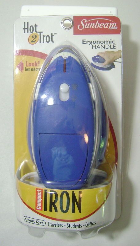 Sunbeam 2630 Hot 2 Trot Compact Iron Nonstick Sole = NEW  