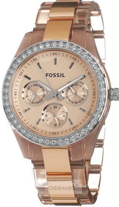 Brand New Fossil Stella Rose Gold Bracelet Ladies Womens Watch ES2866 