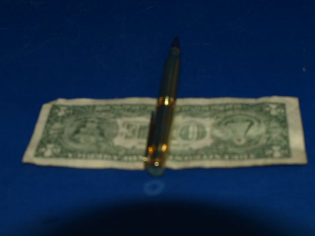 Rifle Pen Made from Brass 30 06 and 308 w/Lever Action  