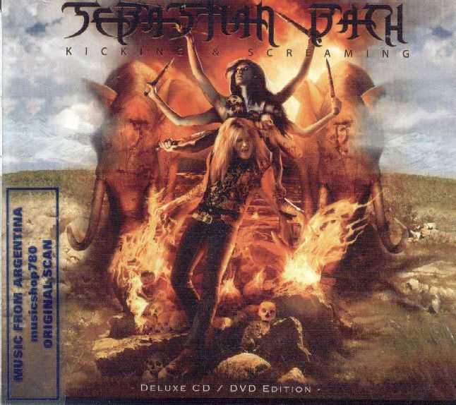 CD + DVD SET SEBASTIAN BACH KICKING & SCREAMING DELUXE EDITION SEALED 