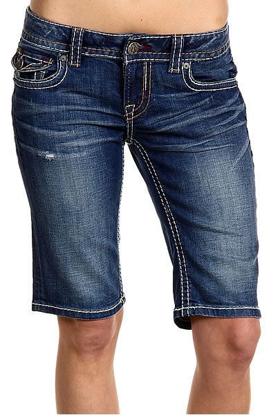 MEK Denim Womens NEW YORK Bermuda Shorts Saddle Sz 28  