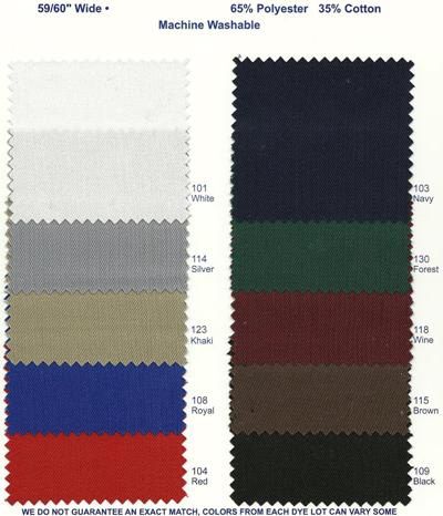 60wd Heavy Duty 7oz. TWILL Fabric 30 YARDS $3.95/yd  