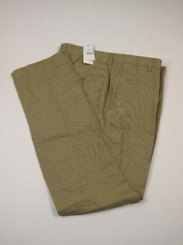 Crew Irish Linen Ludlow Suit pant br.Khaki 36w 33L  