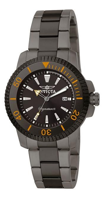 Invicta Stainless Steel Date Rotating Bezel Mens Watch  