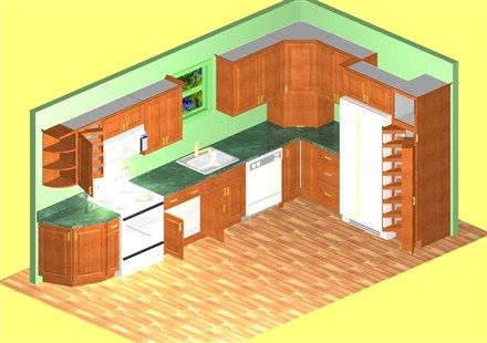 The 3D Color Design Renderings will show you exactly how your kitchen 