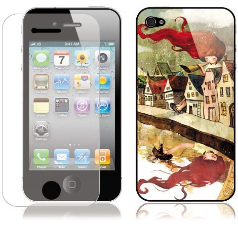 iPhone4 ART SKIN Cover decal 3M Sticker BOARD BOY  