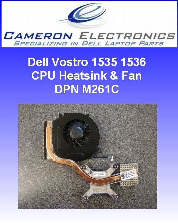 Dell Studio 1535 1536 CPU Heatsink & Fan Assembly M261C  