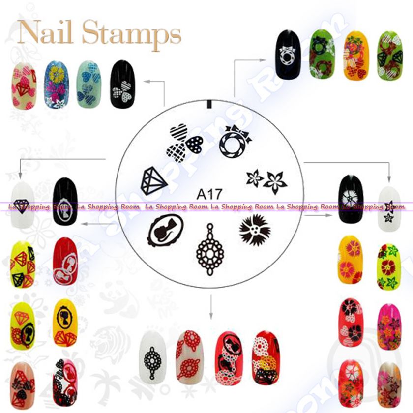 Nail Art Stamp ENAS design image stamping DIY stencil printing salon 