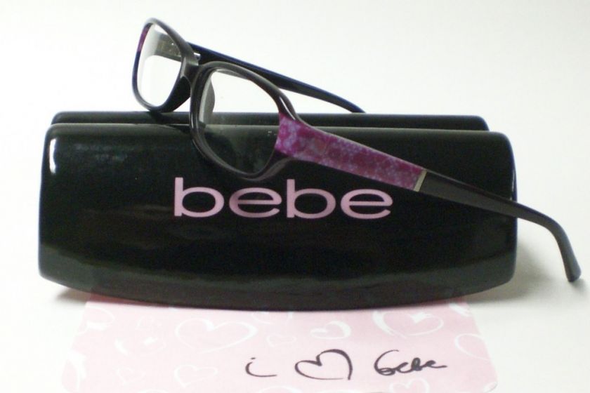 BEBE ACHIEVER BB5004 5004 AMETHYST EYEGLASSES AUTH 53  