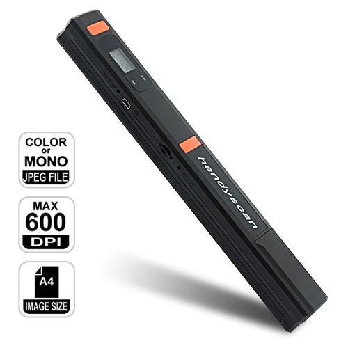 HandyScan Portable Scanner Handheld Cordless 600 DPI  