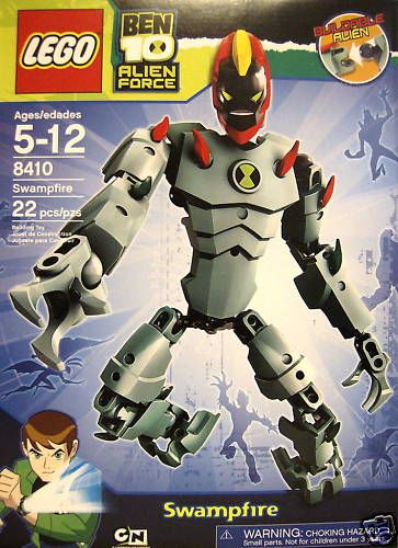 SWAMPFIRE Ben 10 Alien Force Lego Set #8410 22pcs 2010  