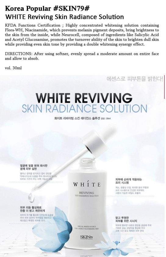 SKIN79] White Reviving Skin Radiance Solution 30ml  